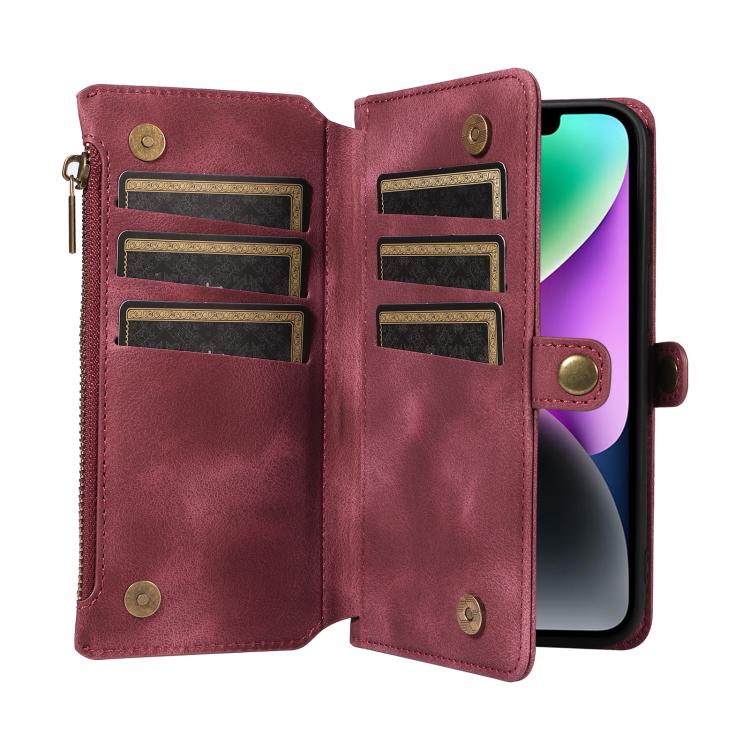 For iPhone 13 Fantasy Multifunctional Zipper Wallet Leather Phone Case