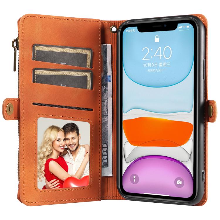 For iPhone 12 / 12 Pro Fantasy Multifunctional Zipper Wallet Leather Phone Case