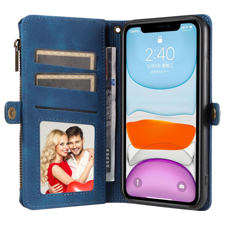 For iPhone 12 / 12 Pro Fantasy Multifunctional Zipper Wallet Leather Phone Case