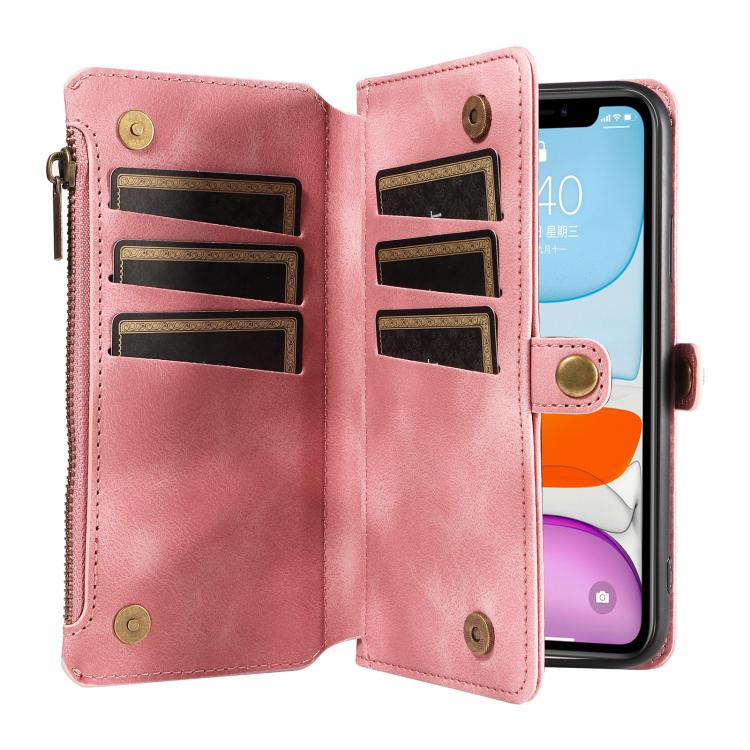 For iPhone 12 / 12 Pro Fantasy Multifunctional Zipper Wallet Leather Phone Case