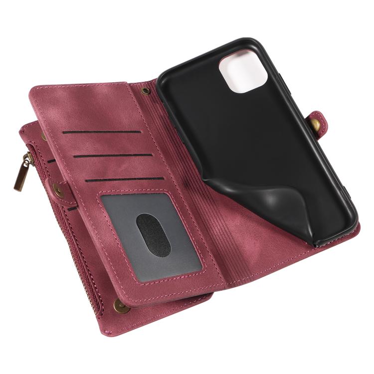 For iPhone 12 / 12 Pro Fantasy Multifunctional Zipper Wallet Leather Phone Case