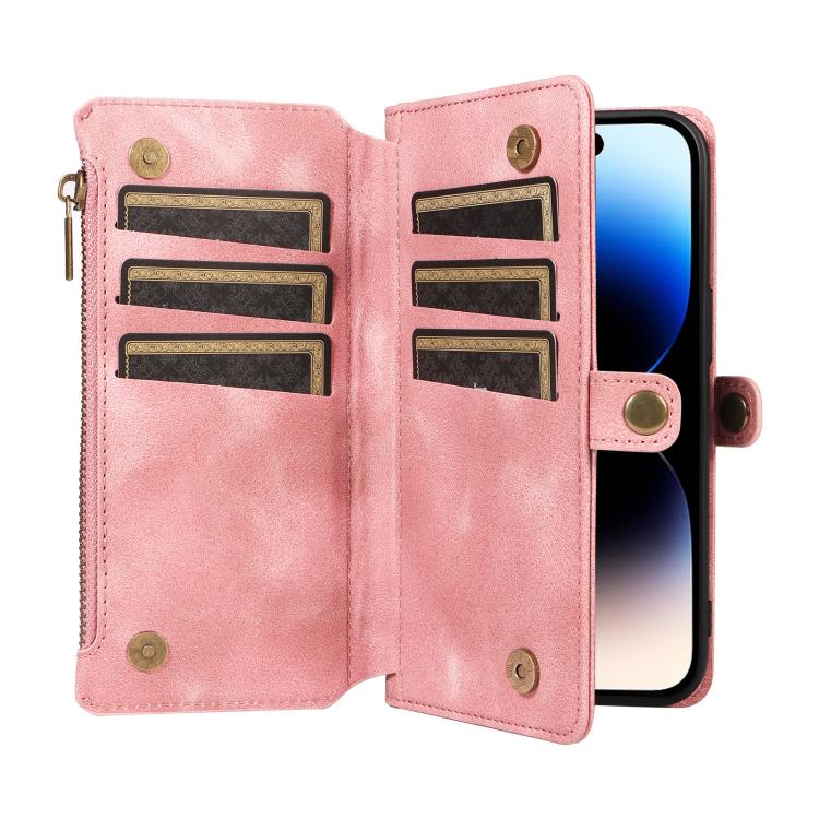 For iPhone 12 Pro Max Fantasy Multifunctional Zipper Wallet Leather Phone Case