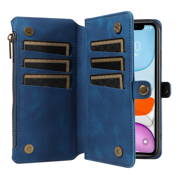 For iPhone 11 Fantasy Multifunctional Zipper Wallet Leather Phone Case