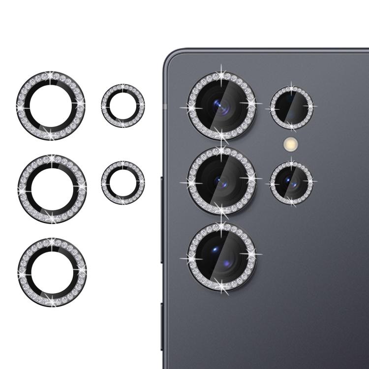 For Samsung Galaxy S25 Ultra 5G Kalebol Individual Camera Lens Diamond Ring Protector