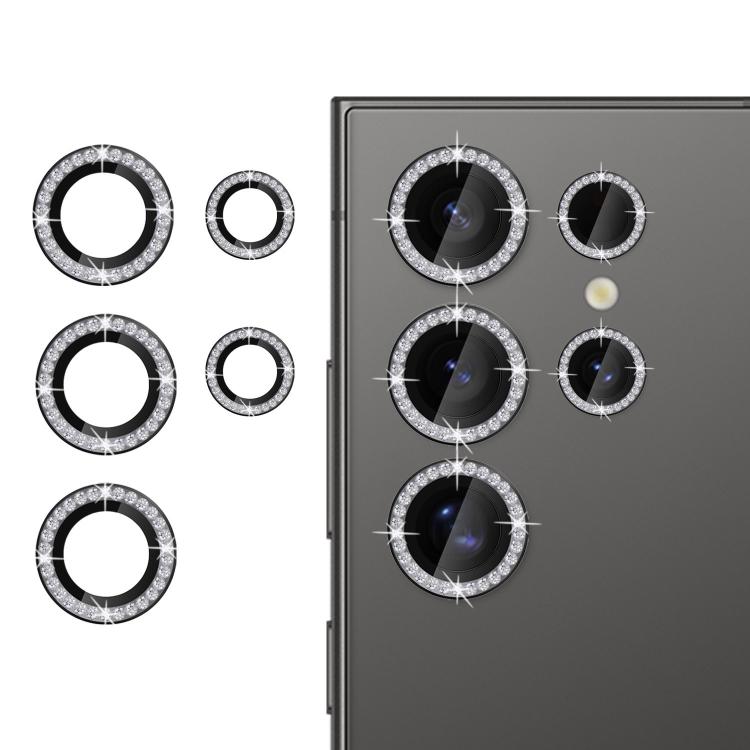 For Samsung Galaxy S24 Ultra 5G Kalebol Individual Camera Lens Diamond Ring Protector