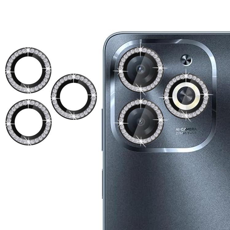 For Infinix Smart 8 Kalebol Individual Camera Lens Diamond Ring Protector