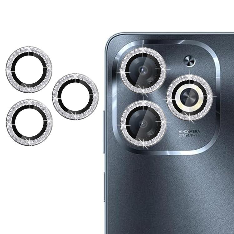 For Infinix Smart 8 Kalebol Individual Camera Lens Diamond Ring Protector