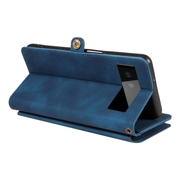 For Google Pixel 6 Fantasy Multifunctional Zipper Wallet Leather Phone Case