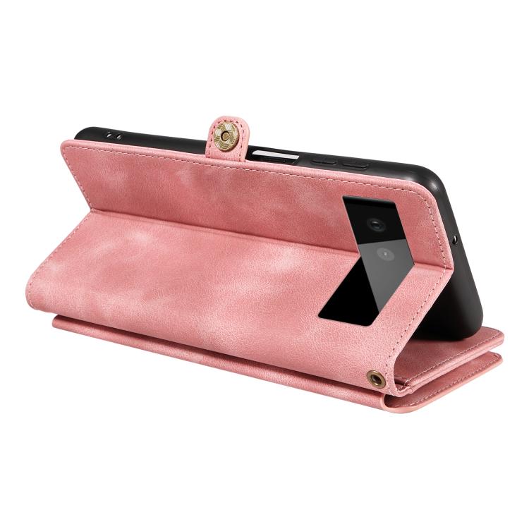 For Google Pixel 6 Fantasy Multifunctional Zipper Wallet Leather Phone Case