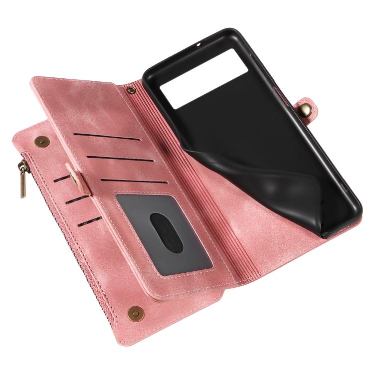 For Google Pixel 6 Fantasy Multifunctional Zipper Wallet Leather Phone Case