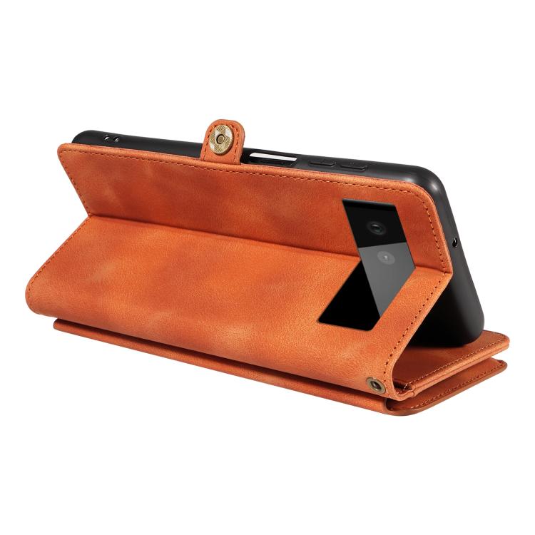 For Google Pixel 6 Fantasy Multifunctional Zipper Wallet Leather Phone Case