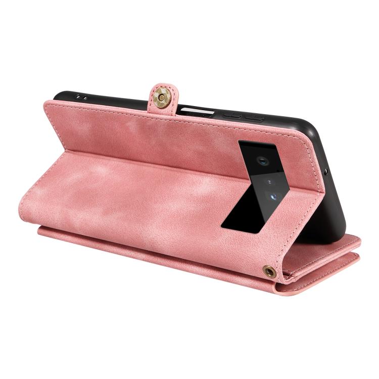 For Google Pixel 6 Pro Fantasy Multifunctional Zipper Wallet Leather Phone Case