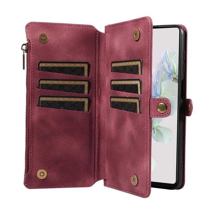 For Google Pixel 7 Fantasy Multifunctional Zipper Wallet Leather Phone Case