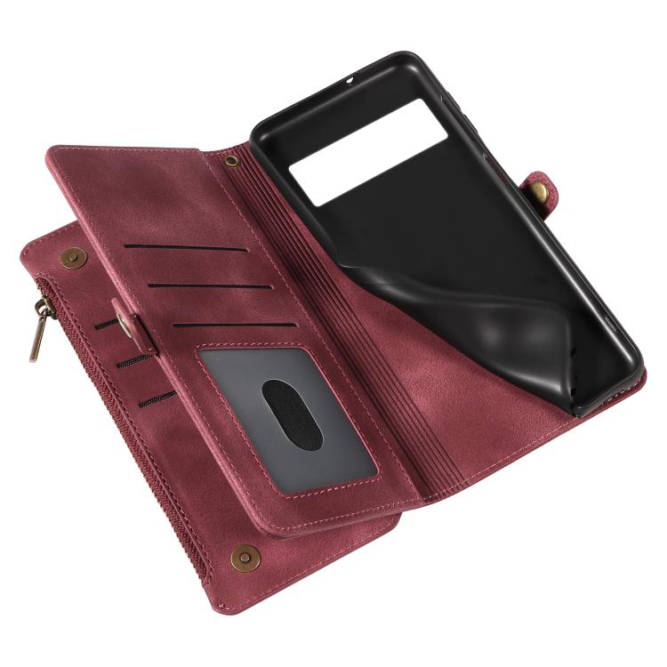 For Google Pixel 7 Fantasy Multifunctional Zipper Wallet Leather Phone Case