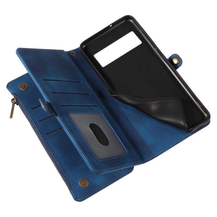For Google Pixel 7 Fantasy Multifunctional Zipper Wallet Leather Phone Case