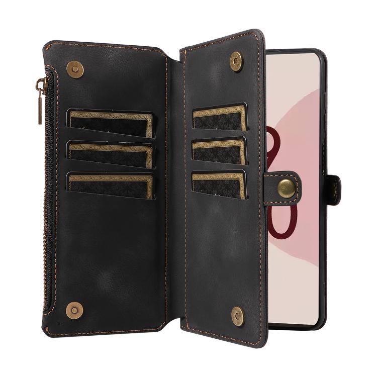 For Google Pixel 7 Pro Fantasy Multifunctional Zipper Wallet Leather Phone Case