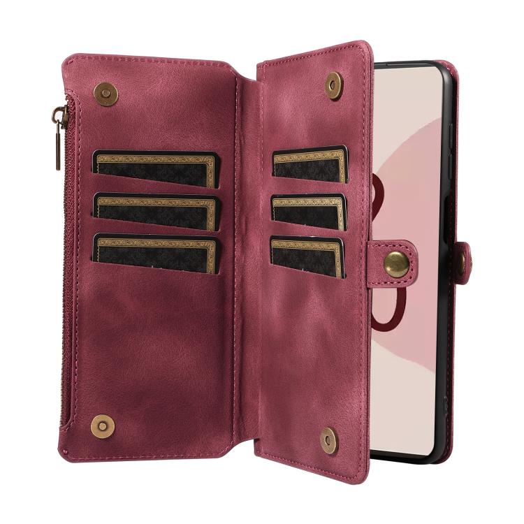 For Google Pixel 7 Pro Fantasy Multifunctional Zipper Wallet Leather Phone Case