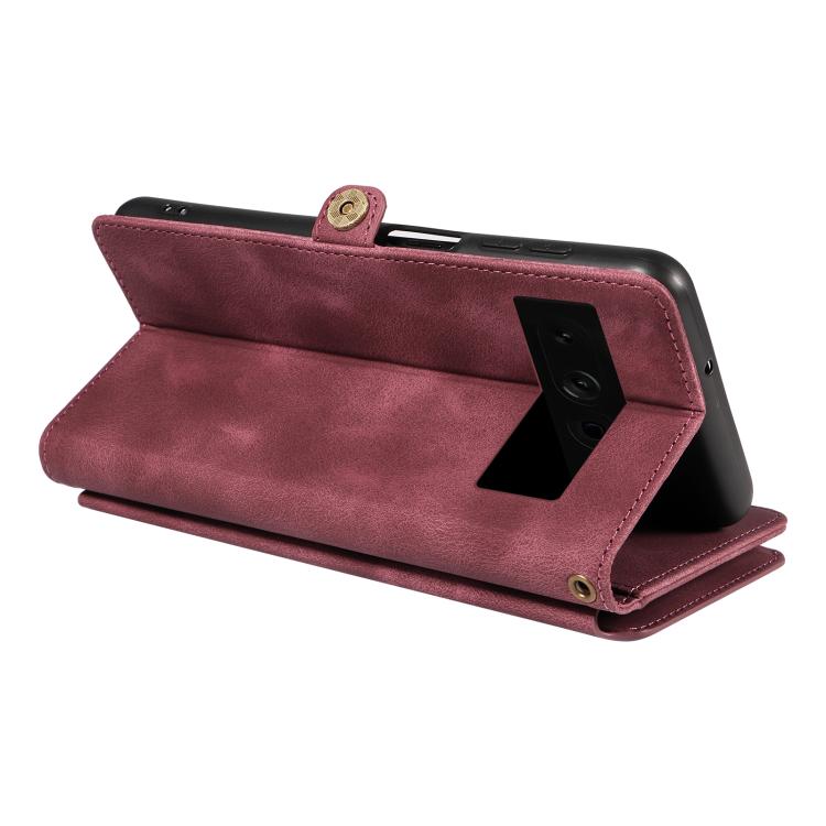 For Google Pixel 7 Pro Fantasy Multifunctional Zipper Wallet Leather Phone Case