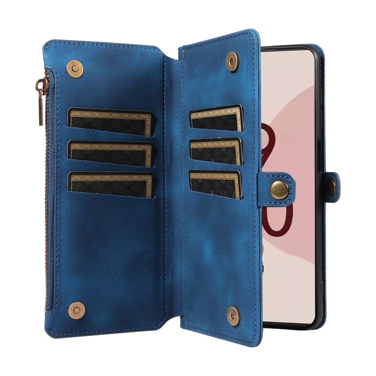 For Google Pixel 7 Pro Fantasy Multifunctional Zipper Wallet Leather Phone Case