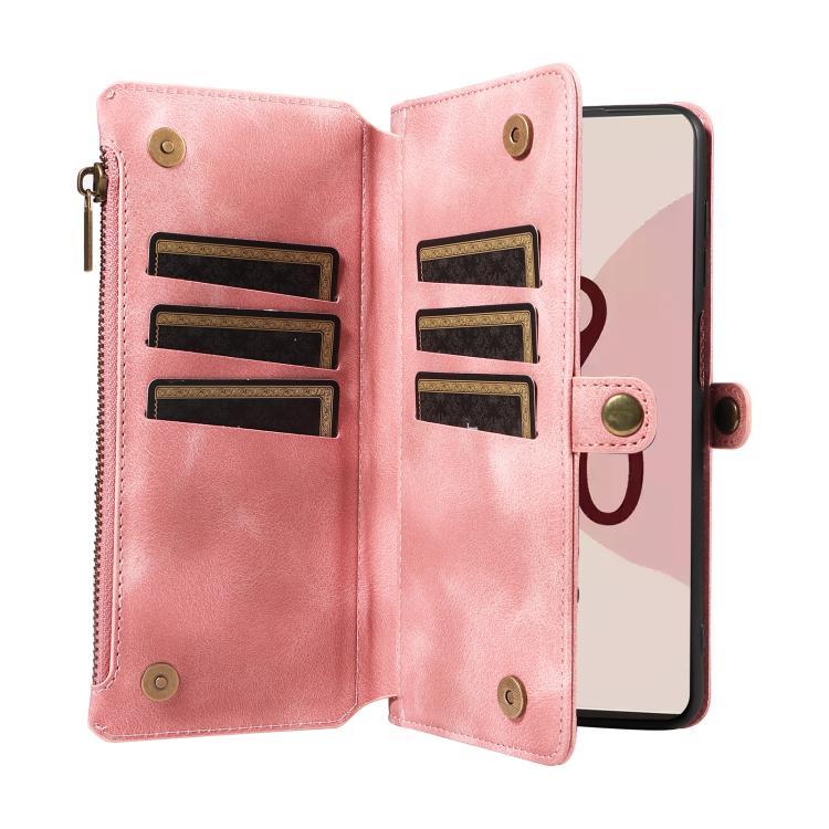 For Google Pixel 7 Pro Fantasy Multifunctional Zipper Wallet Leather Phone Case