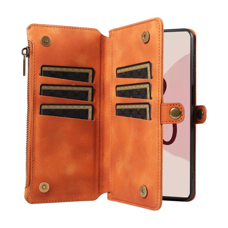 For Google Pixel 7 Pro Fantasy Multifunctional Zipper Wallet Leather Phone Case