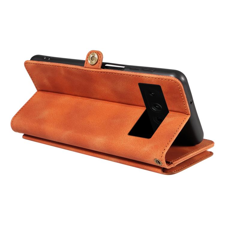 For Google Pixel 7 Pro Fantasy Multifunctional Zipper Wallet Leather Phone Case