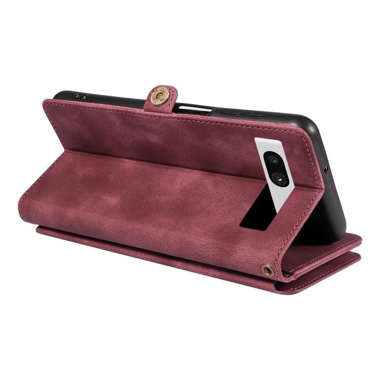 For Google Pixel 7a Fantasy Multifunctional Zipper Wallet Leather Phone Case