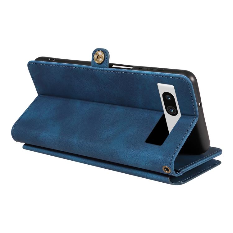 For Google Pixel 7a Fantasy Multifunctional Zipper Wallet Leather Phone Case