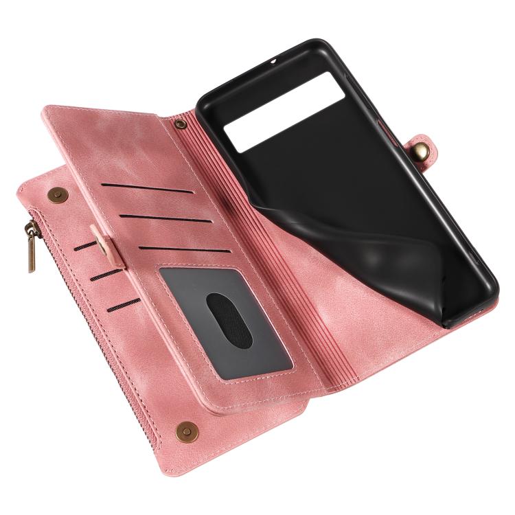 For Google Pixel 7a Fantasy Multifunctional Zipper Wallet Leather Phone Case
