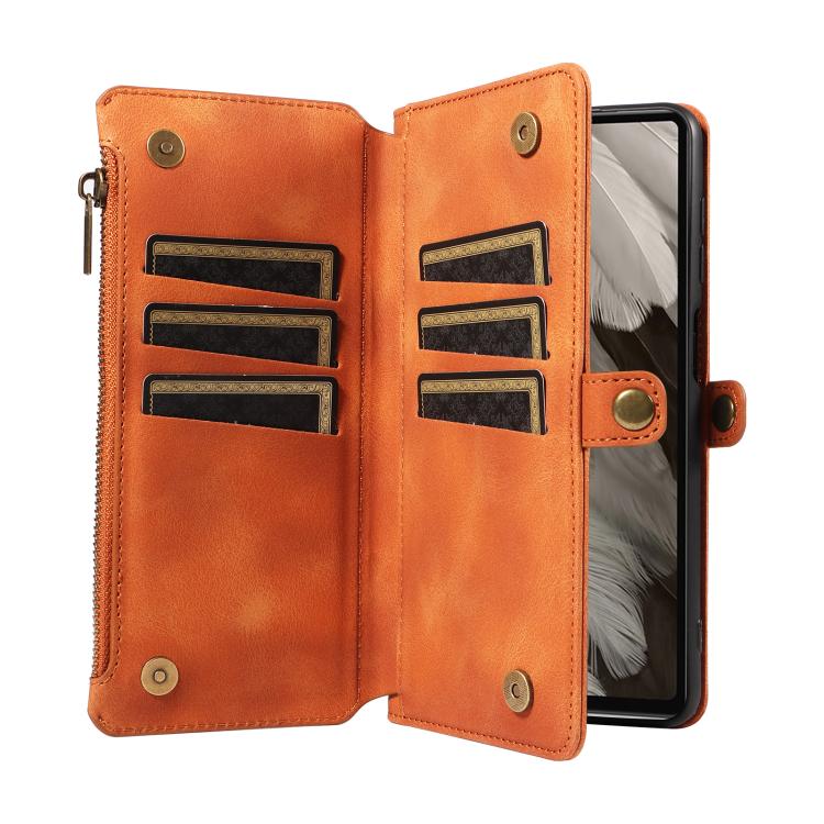 For Google Pixel 7a Fantasy Multifunctional Zipper Wallet Leather Phone Case