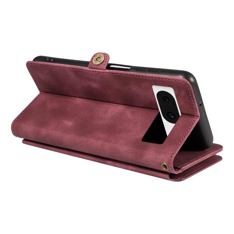 For Google Pixel 8 Pro Fantasy Multifunctional Zipper Wallet Leather Phone Case