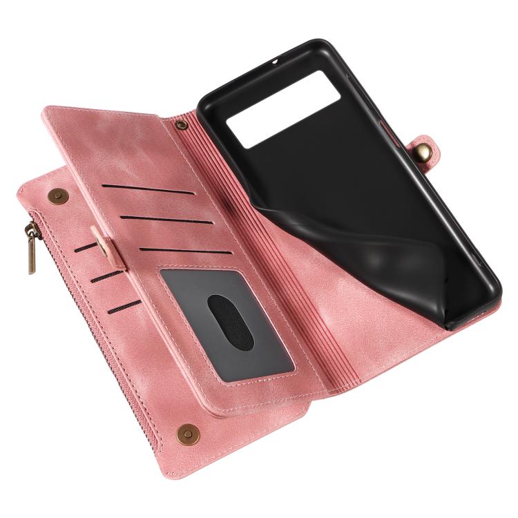 For Google Pixel 8 Pro Fantasy Multifunctional Zipper Wallet Leather Phone Case