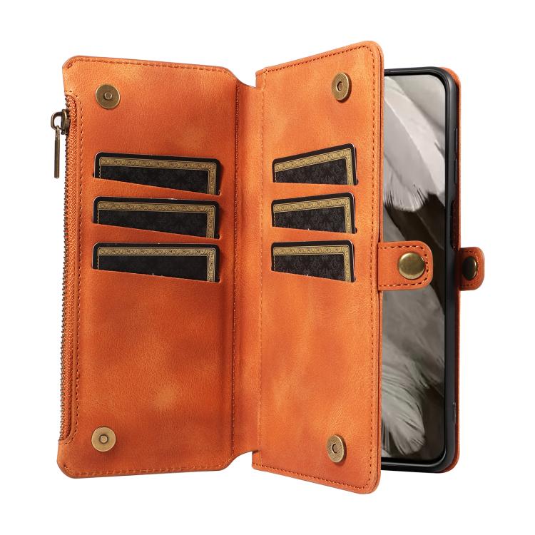 For Google Pixel 8 Pro Fantasy Multifunctional Zipper Wallet Leather Phone Case