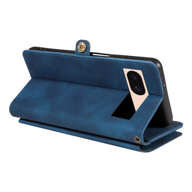 For Google Pixel 8a Fantasy Multifunctional Zipper Wallet Leather Phone Case