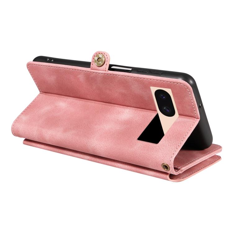 For Google Pixel 8a Fantasy Multifunctional Zipper Wallet Leather Phone Case
