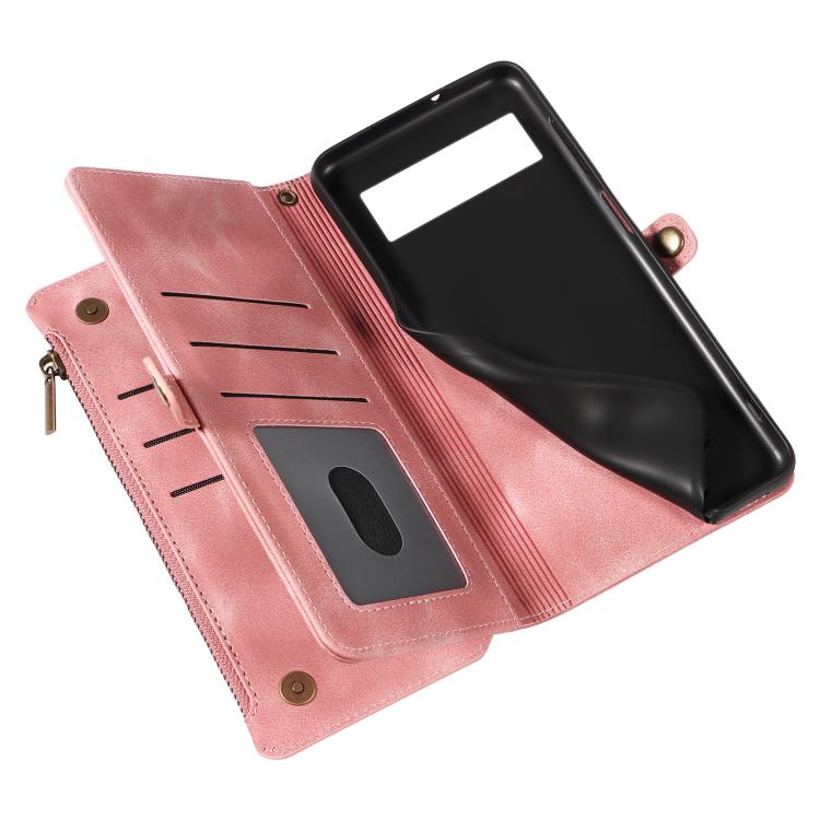 For Google Pixel 8a Fantasy Multifunctional Zipper Wallet Leather Phone Case