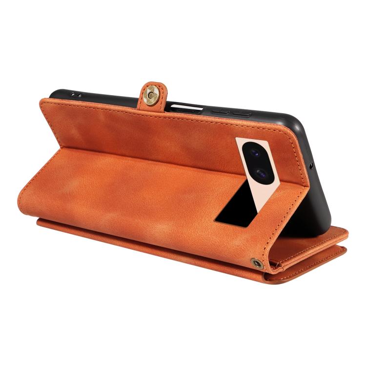 For Google Pixel 8a Fantasy Multifunctional Zipper Wallet Leather Phone Case