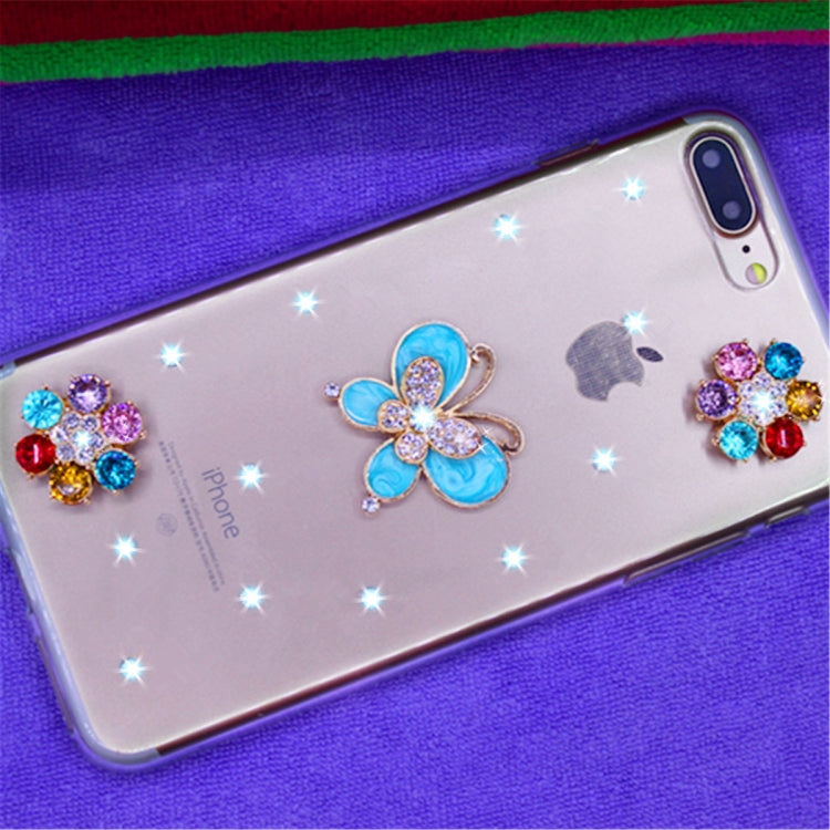 Fevelove  Diamond Encrusted Christmas Santa Claus Pattern TPU Protective Case for iPhone 6 Plus & 6s Plus