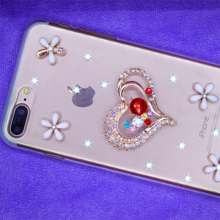 Fevelove  Diamond Encrusted Christmas Santa Claus Pattern TPU Protective Case for iPhone 6 Plus & 6s Plus