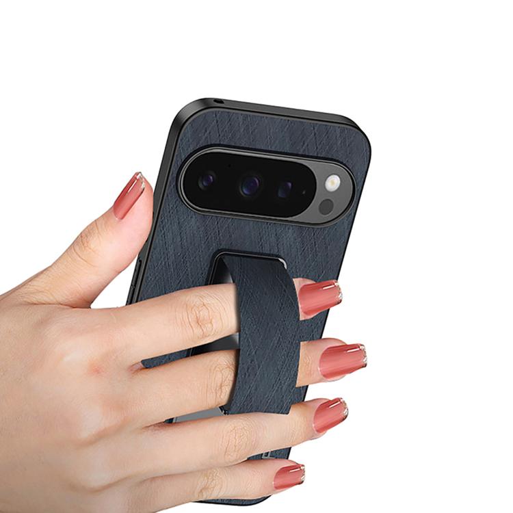 For Google Pixel 10 / 10 Pro Electroplating Wristband Holder Brushed Texture Phone Case
