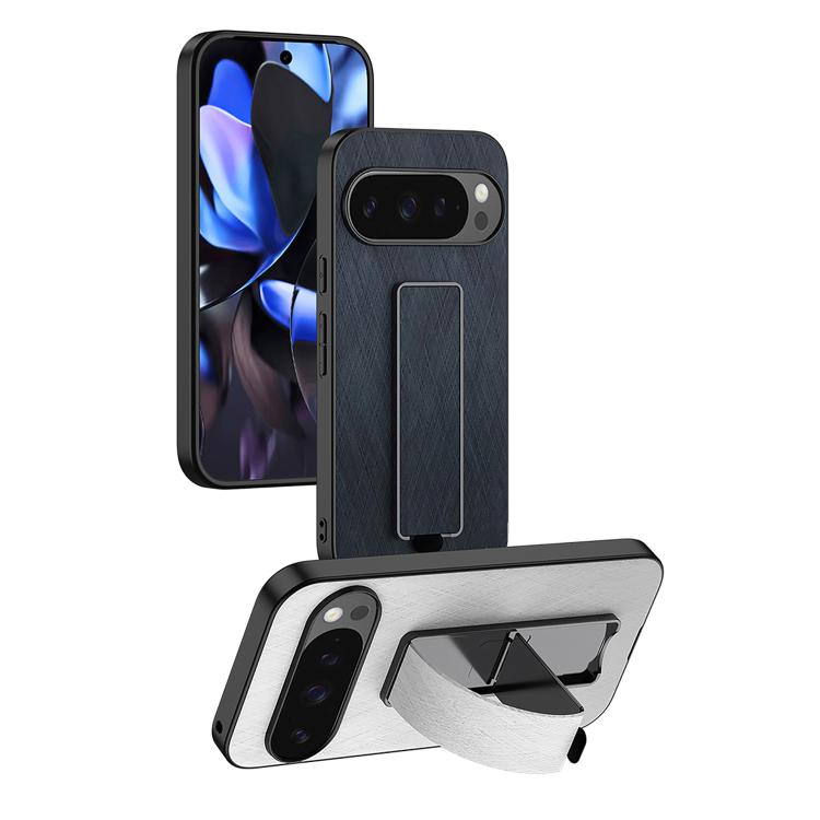 For Google Pixel 10 / 10 Pro Electroplating Wristband Holder Brushed Texture Phone Case