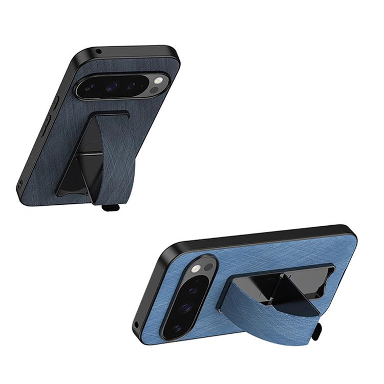 For Google Pixel 10 / 10 Pro Electroplating Wristband Holder Brushed Texture Phone Case