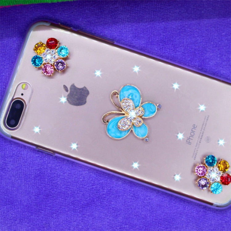 Fevelove Diamond Encrusted Christmas Santa Claus Pattern TPU Protective Case for iPhone 7P / 8P