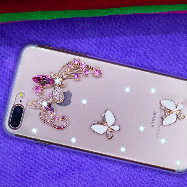 Fevelove Diamond Encrusted Christmas Santa Claus Pattern TPU Protective Case for iPhone 7P / 8P