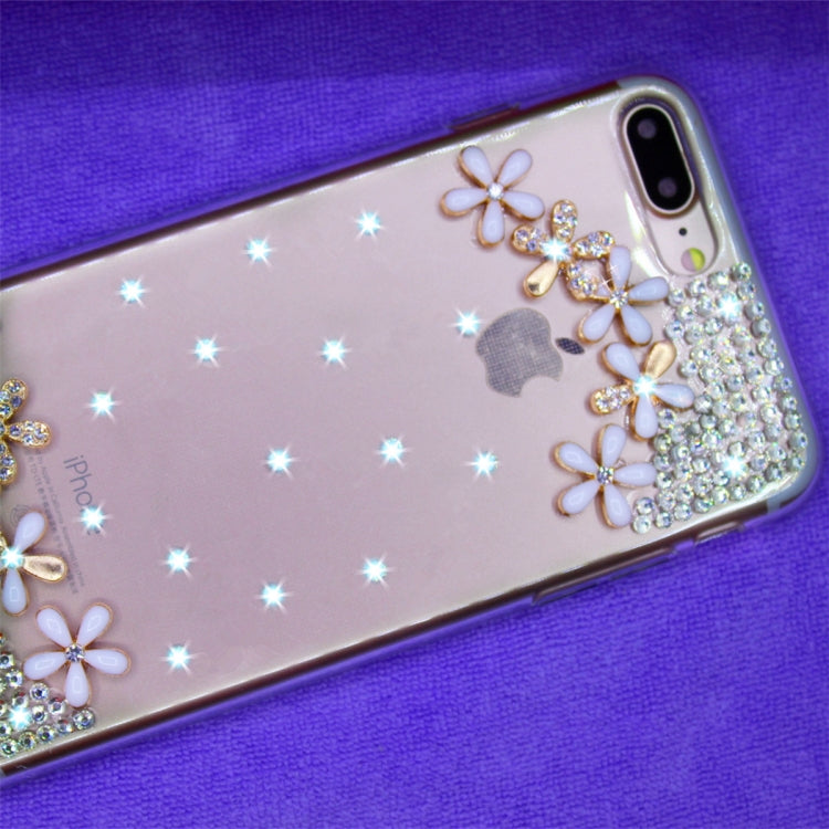 Fevelove Diamond Encrusted Christmas Santa Claus Pattern TPU Protective Case for iPhone 7P / 8P