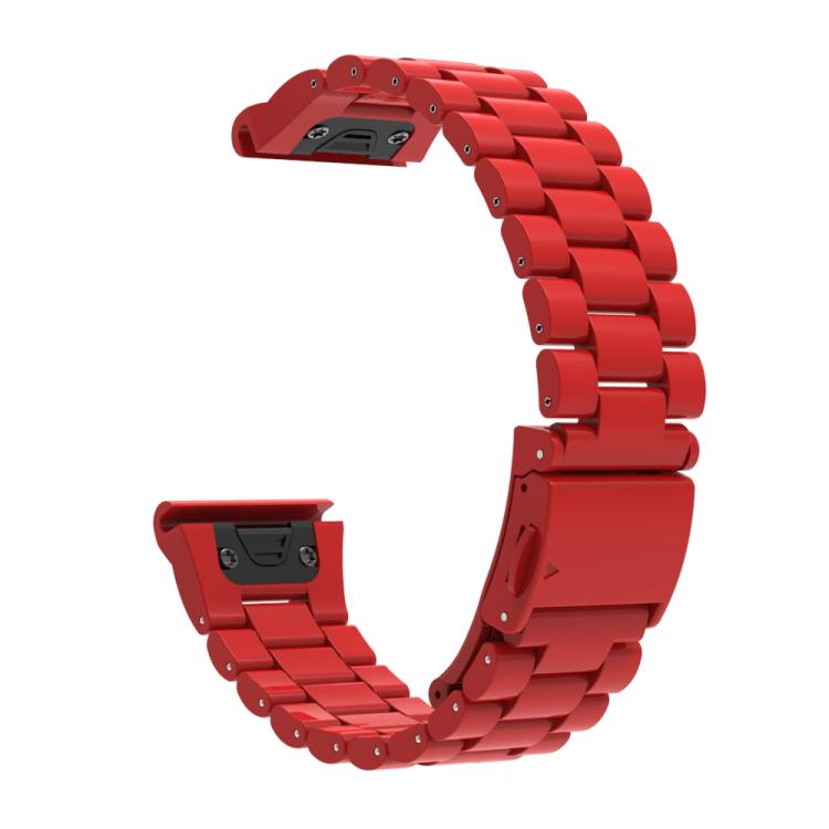 For Gamin 22mm Three Beads Plastic Quick Release Watch Band