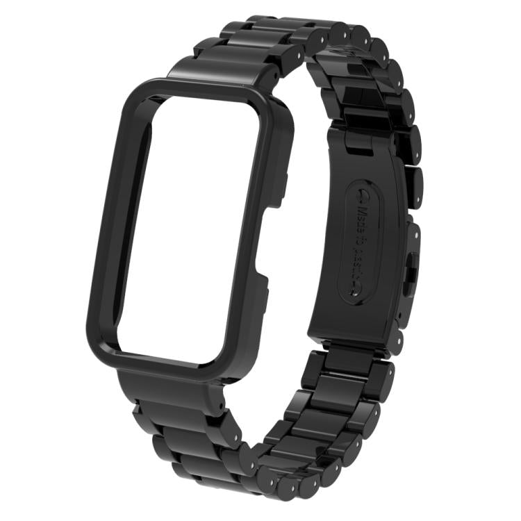 For Huawei Band  8 / 9 / 10 Watch Frame Integrated Three Beads Plastic Watch Band
