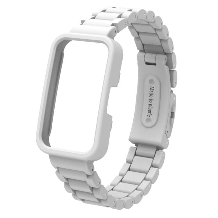For Huawei Band  8 / 9 / 10 Watch Frame Integrated Three Beads Plastic Watch Band