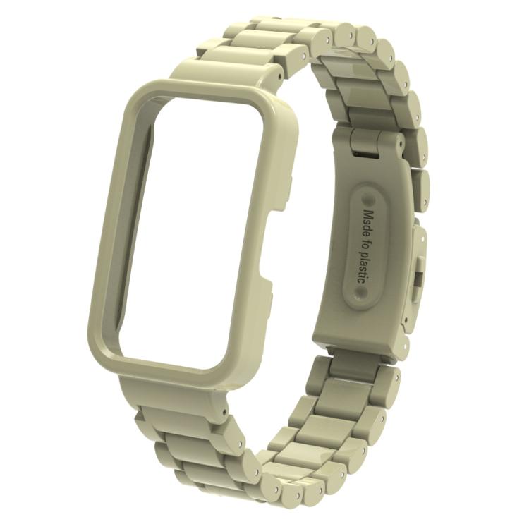 For Huawei Band  8 / 9 / 10 Watch Frame Integrated Three Beads Plastic Watch Band
