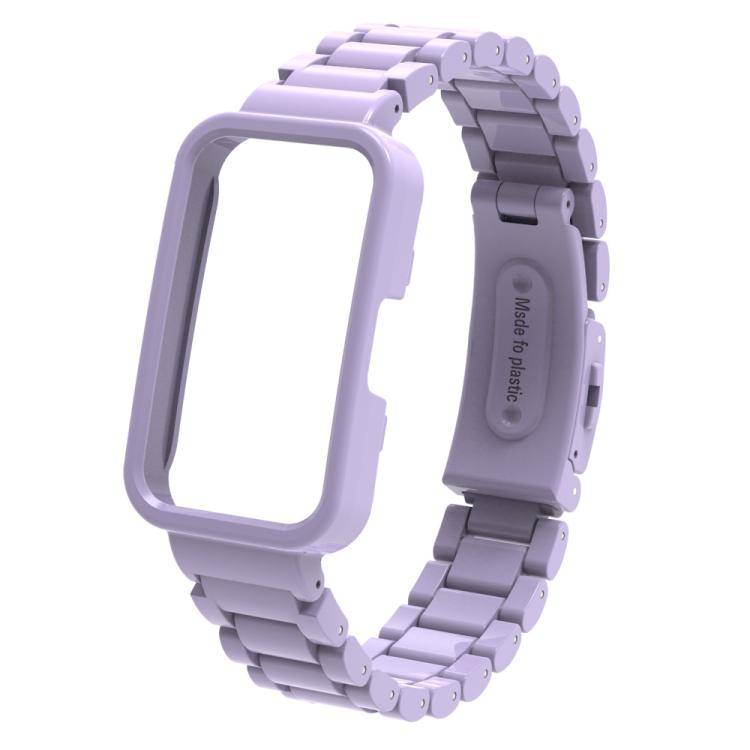 For Huawei Band  8 / 9 / 10 Watch Frame Integrated Three Beads Plastic Watch Band